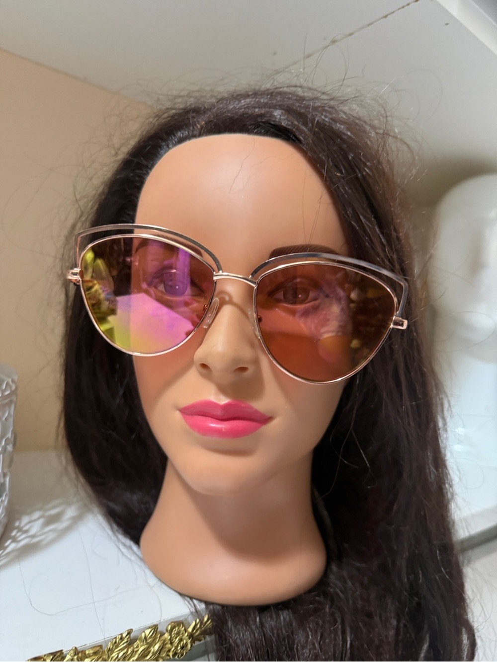 Express Women’s Pink Gradient Cat-Eye Sunglasses